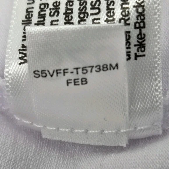 Eileen Fisher Viscose Stretch Short Sleeve White T-Shirt Crew Neck Womens M - Picture 10 of 11